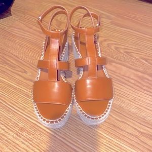 New Franco sarto wedges brown/carmel color